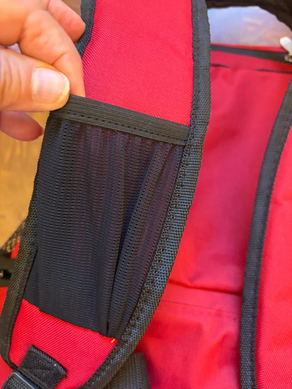 Red Boston 'B' Logo Backpack - Cooler  Men
